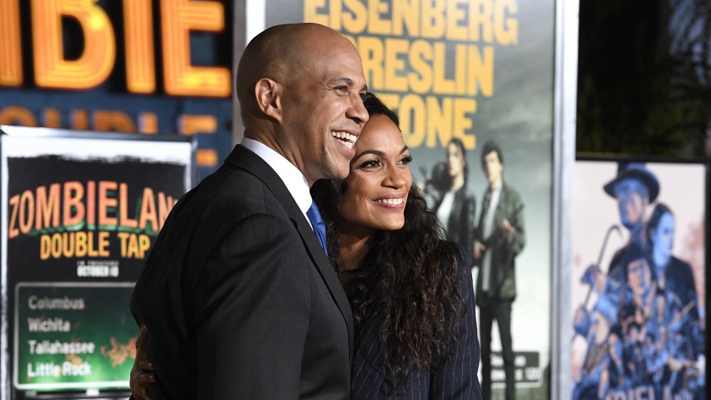 Rosario Dawson and Cory Booker