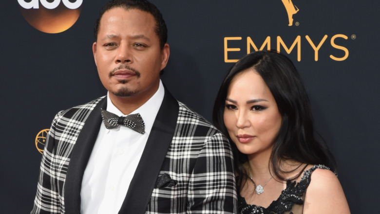 Terrence Howard and Mira Pak posing together