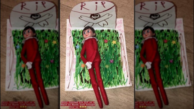Saint West's Elf on the Shelf 