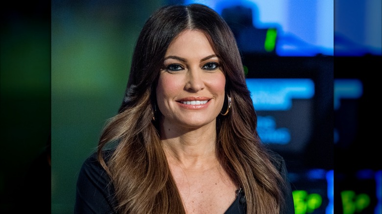 Kimberly Guilfoyle smiling on a Fox set