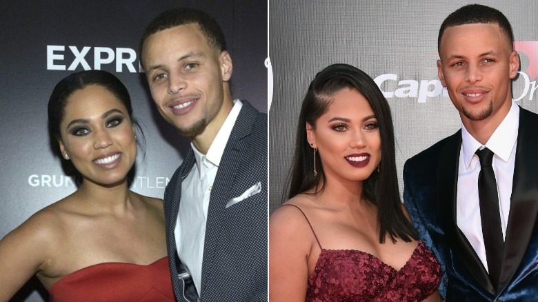 Ayesha Curry split image