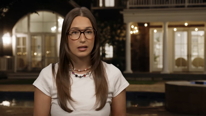 Amanda Batula in a confessional in Season 9 of "Summer House"
