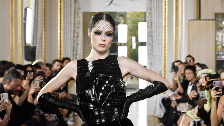Coco Rocha on a runway