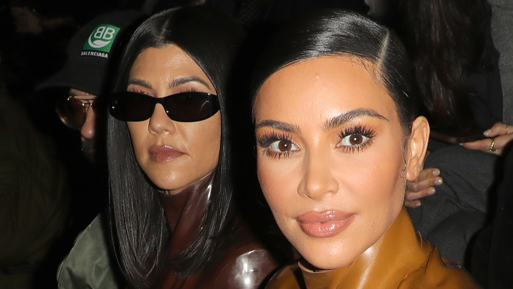 Kim and Kourtney Kardashian