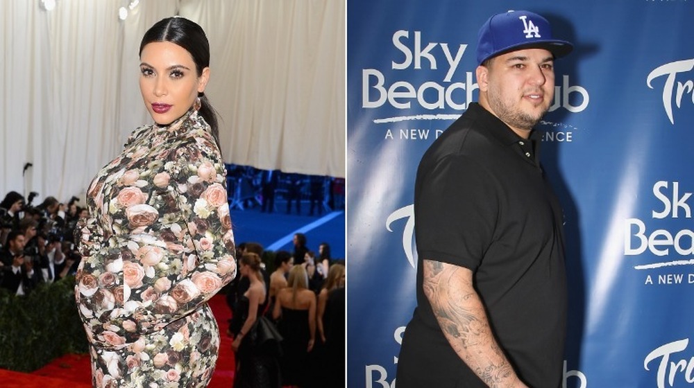 Kim Kardashian and Rob Kardashian