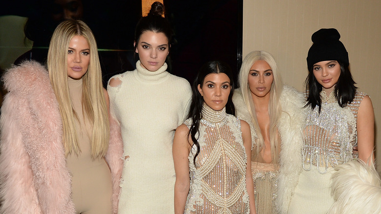 The Kardashian-Jenner sisters posing