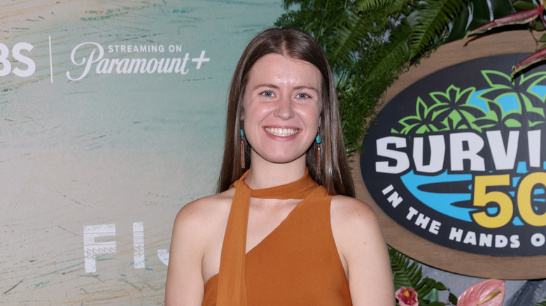 Emily Flippen attends a Survivor 50 premiere screening