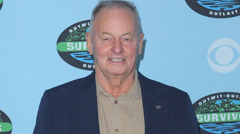 Rudy Boesch arrives at the CBS "Survivor" 10 Year Anniversary Party