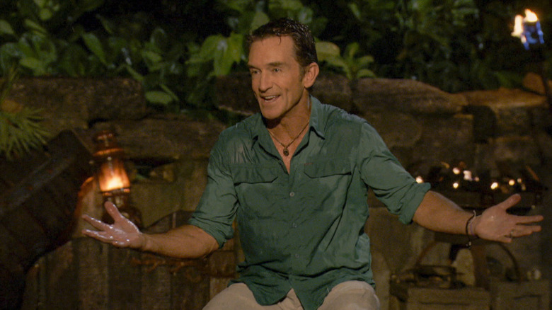 Jeff Probst on an episode of Survivor