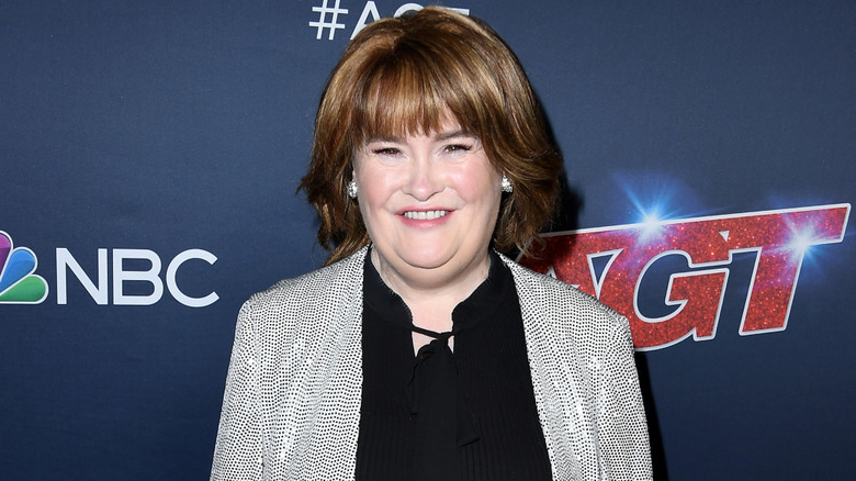 Susan Boyle smiling