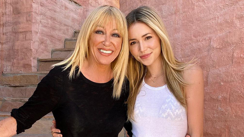 Suzanne and Camelia Somers smiling