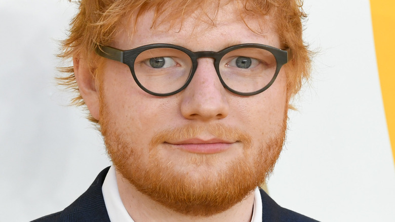 Ed Sheeran on a red carpet 