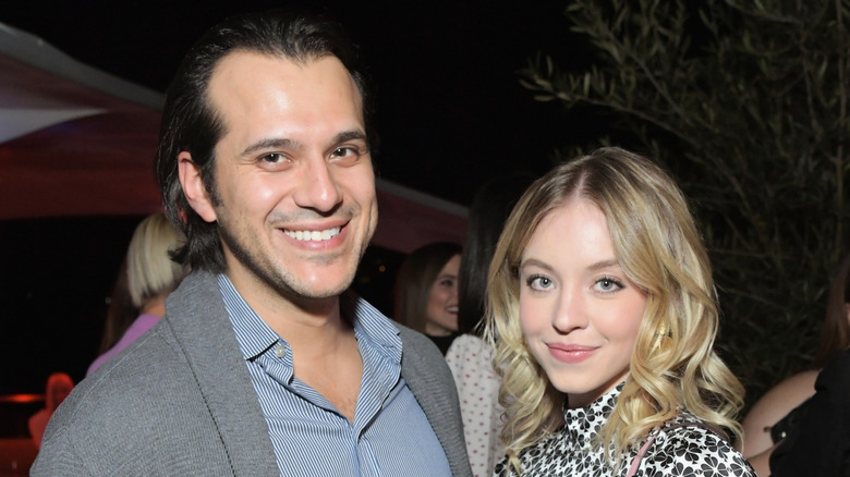 Sydney Sweeney and Jonathan Davino pose in 2018