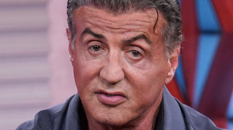 Sylvester Stallone during an interview