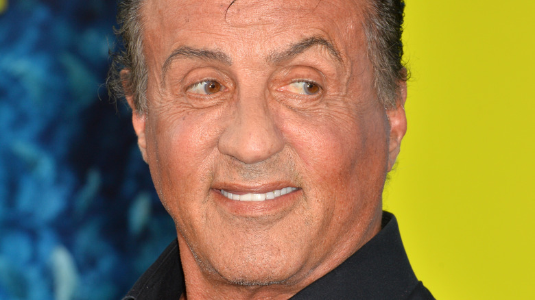 Sylvester Stallone smiling