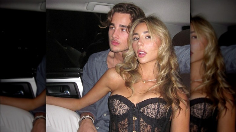Scarlet Stallone, Louis Masquelier-Page posing