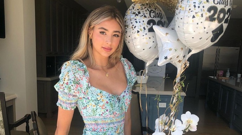 Scarlet Stallone with balloons