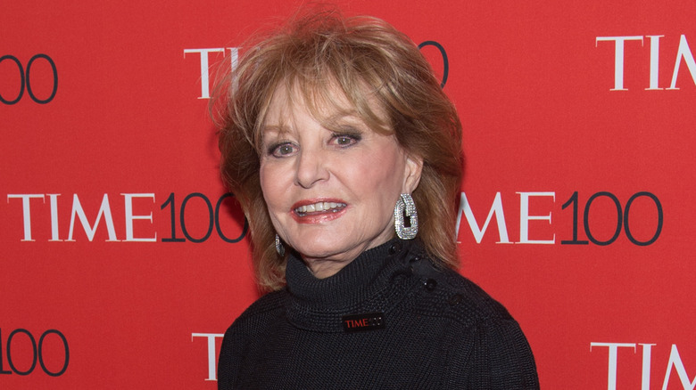 Barbara Walters posing