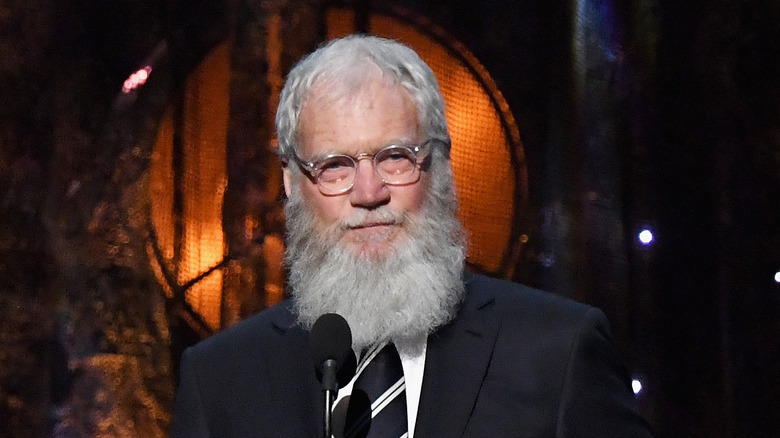 David Letterman presenting