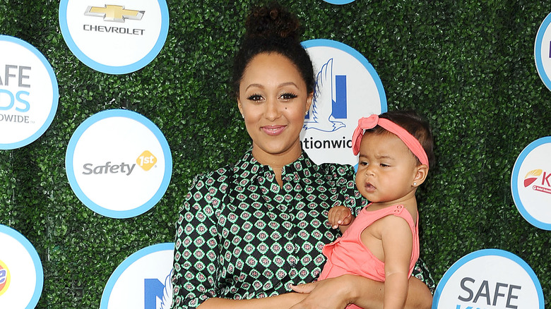 Tamera Mowry Housley and her daughter 