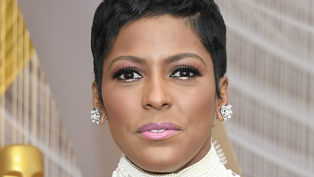 Tamron Hall staring at camera