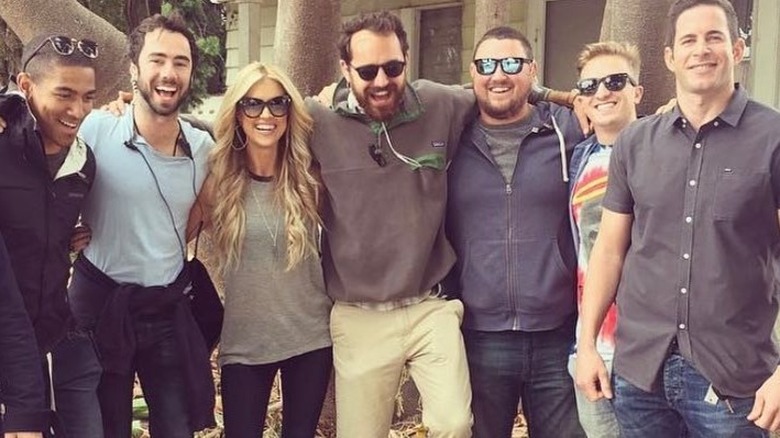 Tarek El Moussa and Christina Haack smile