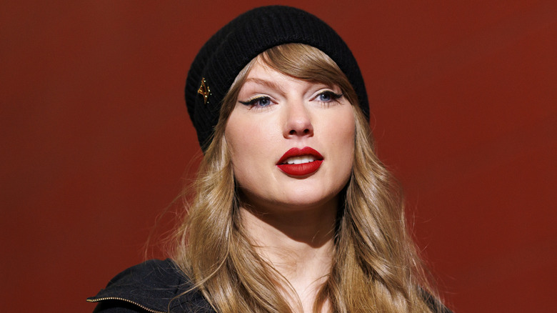 Taylor Swift arriving to the stadium prior to the AFC Championship game between the Buffalo Bills and the Kansas City Chiefs