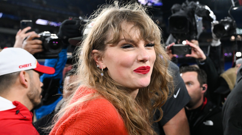 Taylor Swift celebrating Chiefs win