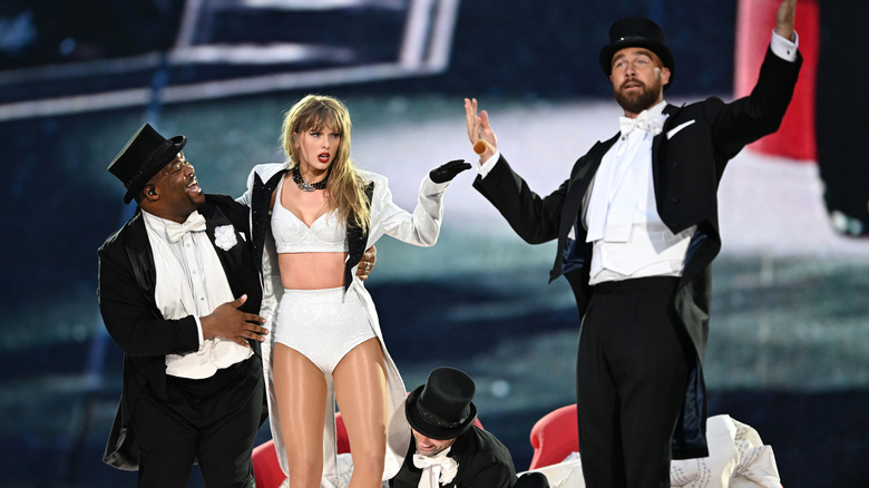 Taylor Swift and Travis Kelce during The Eras Tour