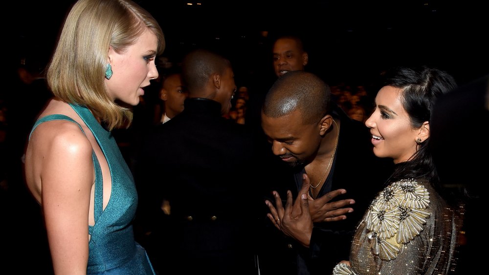 Taylor Swift, Kanye West and Kim Kardashian