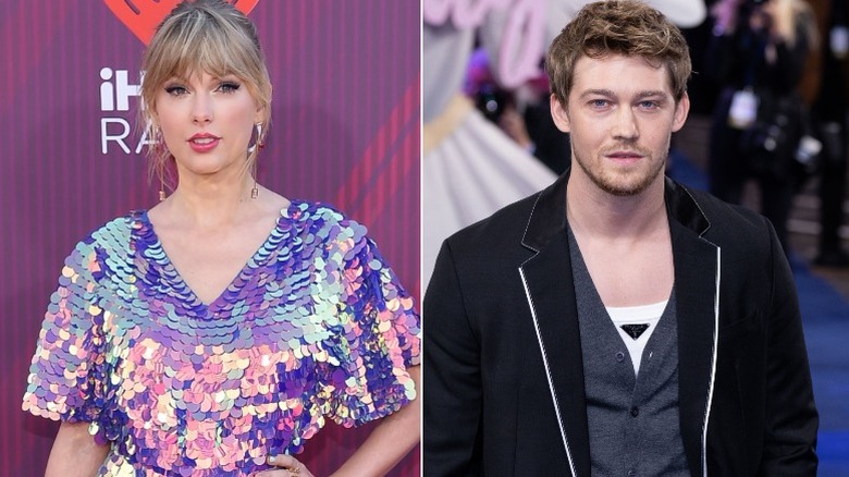 Taylor Swift sequins, Joe Alwyn suit