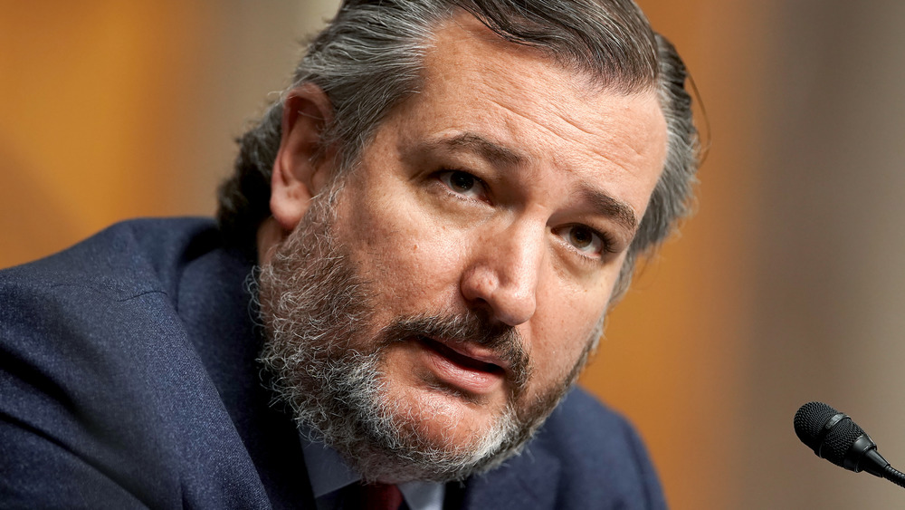 Ted Cruz speaking at a hearing