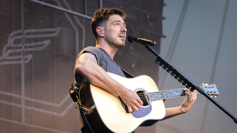 Marcus Mumford on stage at Waldbuehne