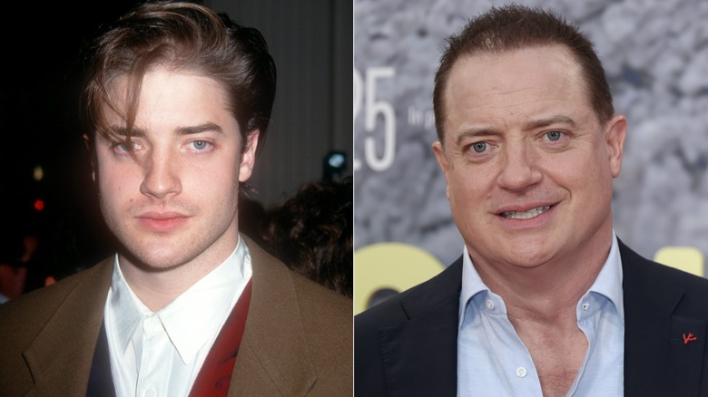 Brendan Fraser young and now