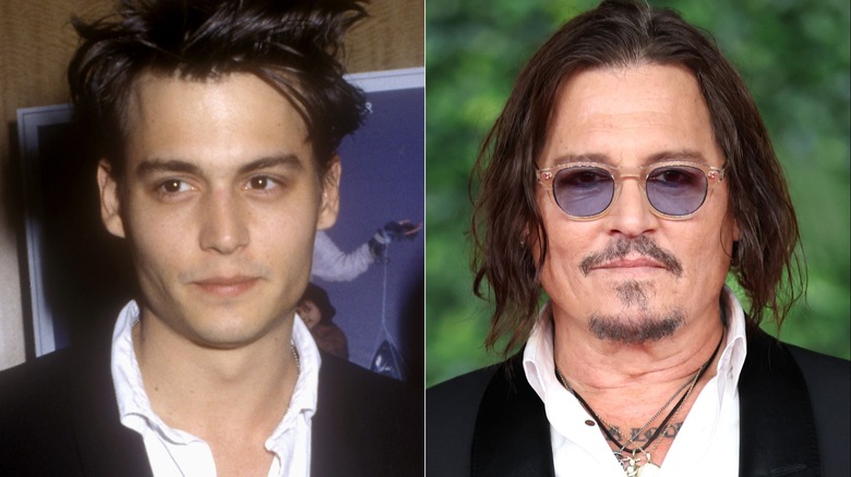 Johnny Depp young and now