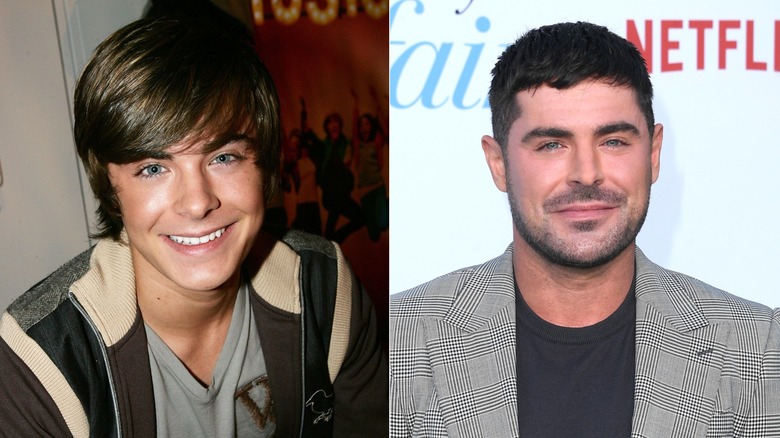 Zac Efron young and now