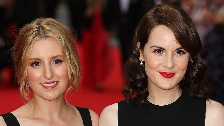 Laura Carmichael and Michelle Dockery on red carpet