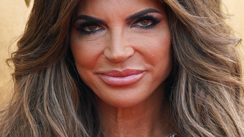 Teresa Giudice wearing pink lipstick