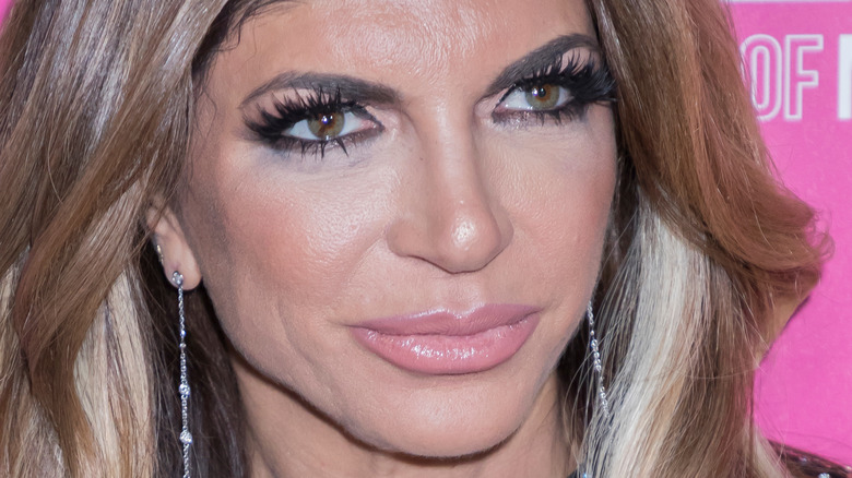 Teresa Giudice looking serious 