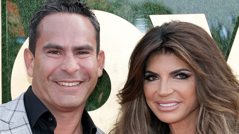 Teresa Giudice poses looking straight ahead