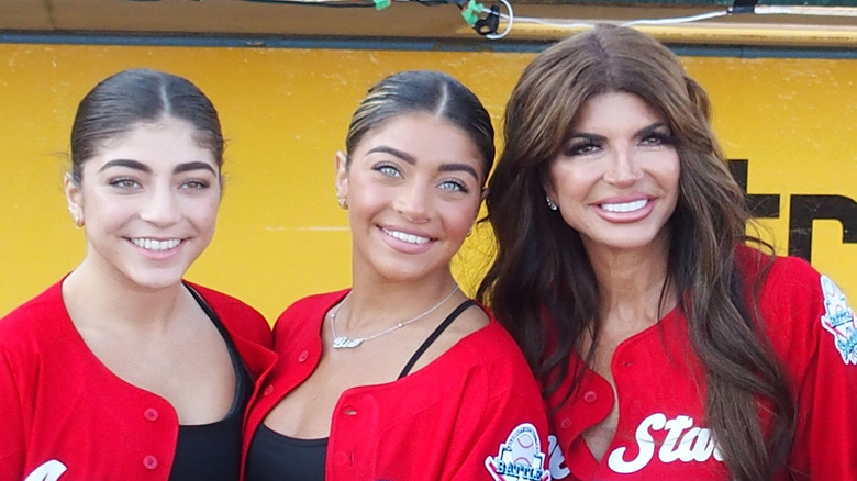 Gia Giudice, Milania Giudice,﻿ Teresa Giudice in baseball jerseys
