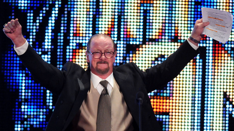 Terry Funk holding arms up