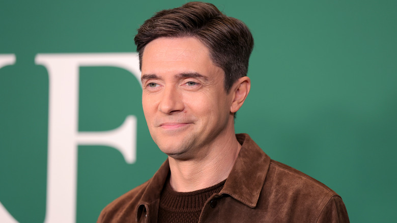 Topher Grace at the premiere for 