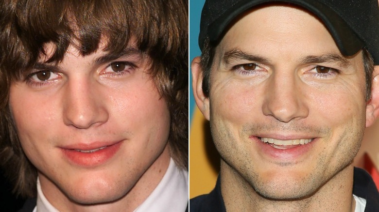 ashton kutcher then and now