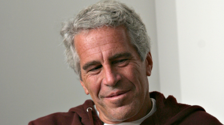 Jeffrey Epstein seated