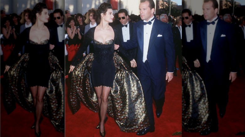 Demi Moore Bruce Willis smiling 