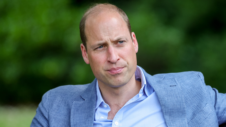 Prince William serious face
