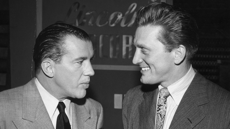Ed Sullivan and Kirk Douglas pictured together.