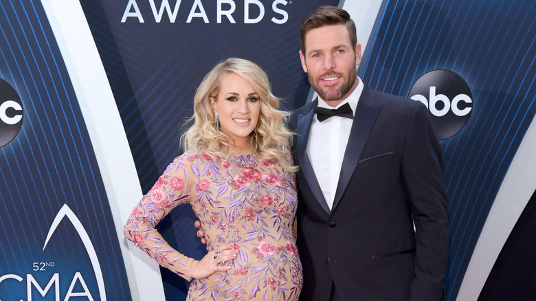 Carrie Underwood and Mike Fisher at 2018 CMA Awards