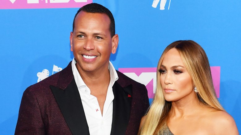 Jennifer Lopez and Alex Rodriguez at the 2018 MTV Video Music Awards